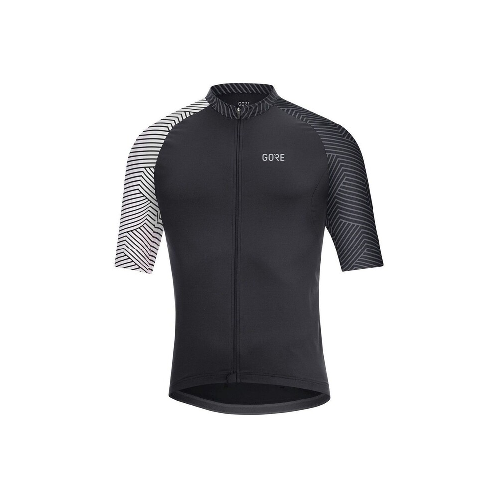 GORE C5 Optiline Cycling Jersey Full Zip | Black White Graphic | Men’s M